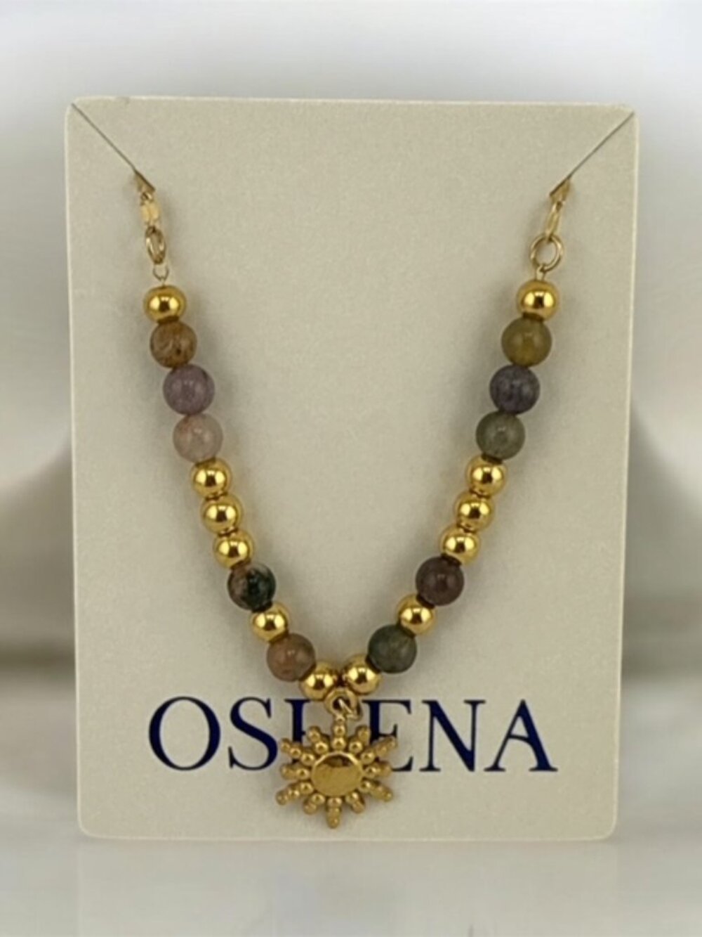 NEW OSHENA SUN CHARM NECKLACE